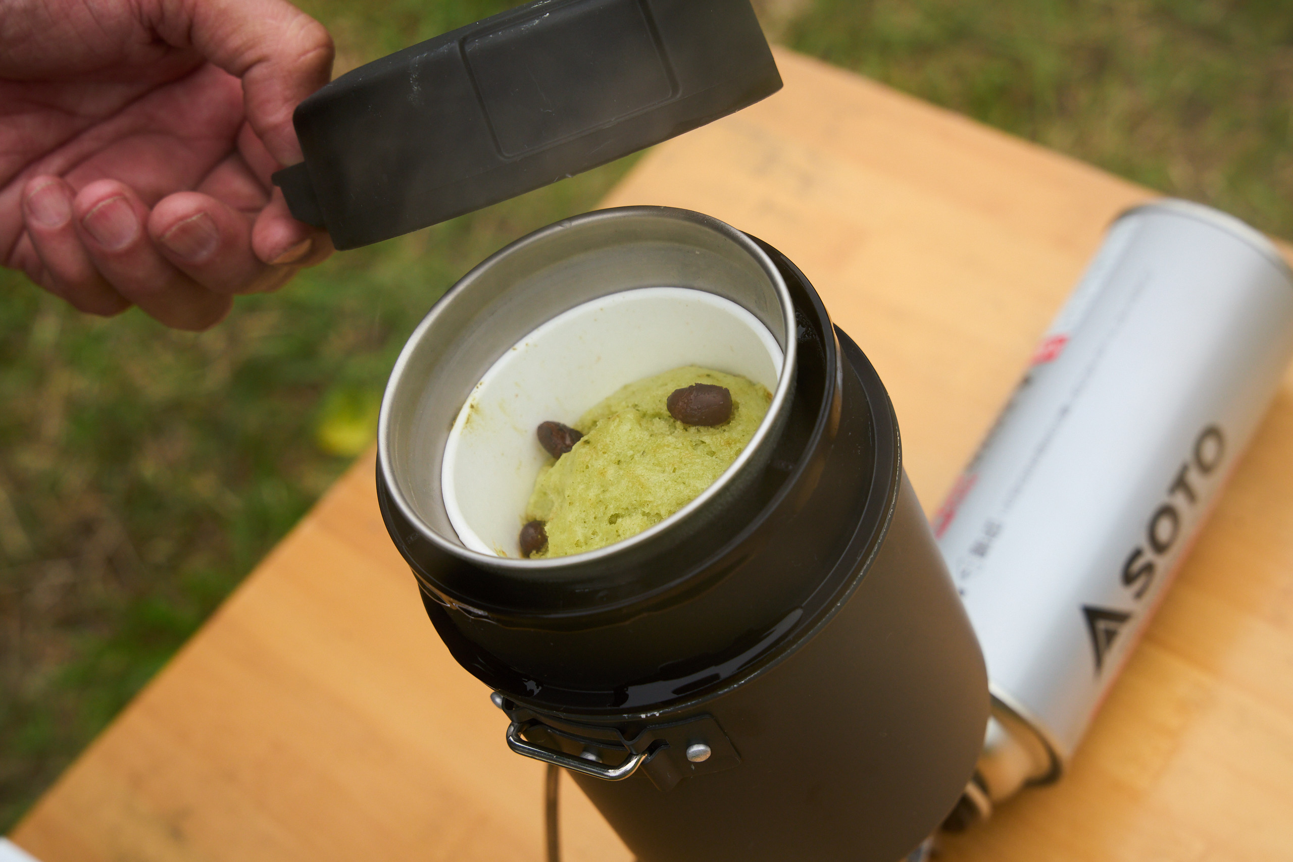 緑茶蒸しパン 手順2