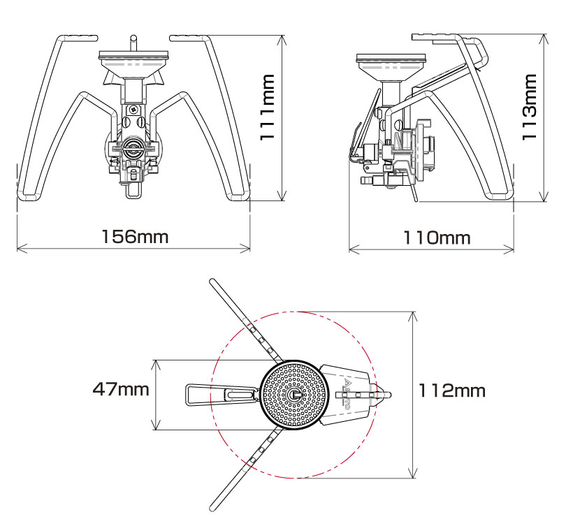 バーベキュー・調理用品 SOTO st350 レギュレーターストーブ TriTrail(トライトレイル) ST-350